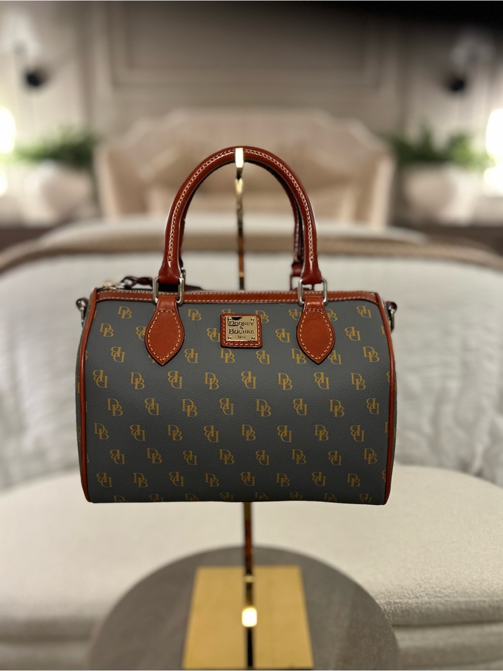Dooney and Bourke Gretta Satchel in Slate - Picture 2 of 8